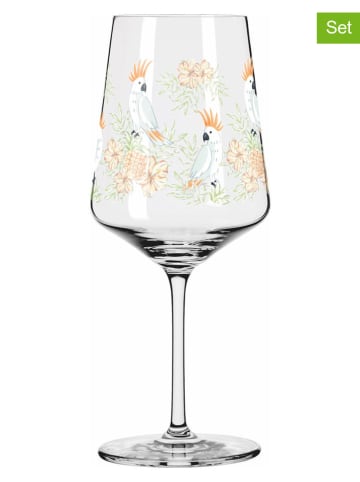 RITZENHOFF Kieliszki (2 szt.) w kolorze zielono-pomarańczowym do koktajli - 500 ml
