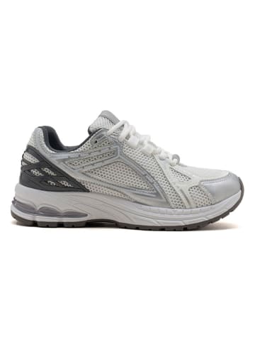 C'M Sneakers wit/zilverkleurig