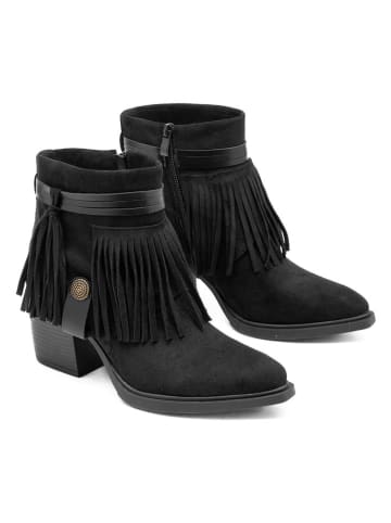 C M Paris Botki w kolorze czarnym