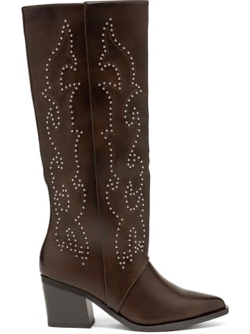 C'M Stiefel in Dunkelbraun