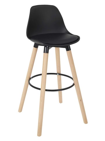 Ethnical Life Barkruk zwart - (B)37 x (H)91 x (D)41 cm