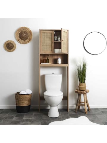 Ethnical Life Badschrank in Hellbraun - (B)60 x (H)166 x (T)20 cm