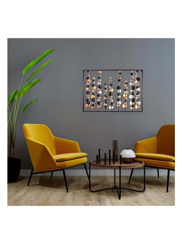 Ethnical Life Wanddecoratie zwart/goudkleurig/zilverkleurig - (B)100 x (H)70 cm