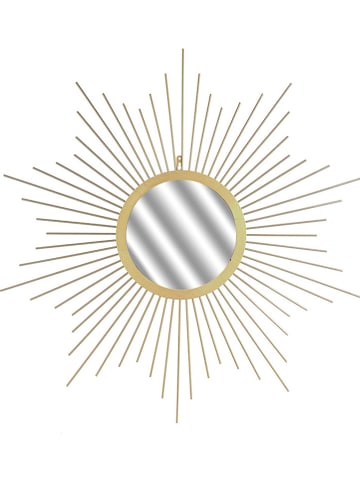 Rétro Chic Wandspiegel in Gold -  Ø 66 cm