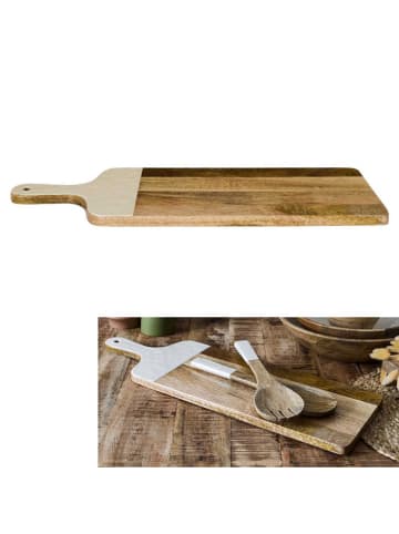 Ethnical Life Snijplank bruin/crème - (L)58 x (B)19 cm