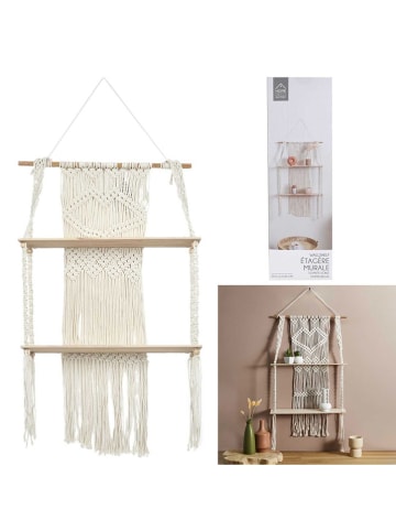 Ethnical Life Wandregal ''Boho'' in Creme - (B)50 x (H)85 x (T)13 cm