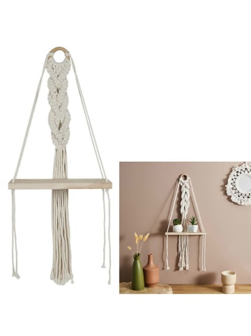 Ethnical Life Wandregal ''Boho'' in Creme - (B)25 x (H)62,5 x (T)10 cm