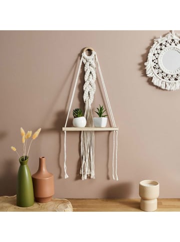 Ethnical Life Wandregal ''Boho'' in Creme - (B)25 x (H)62,5 x (T)10 cm