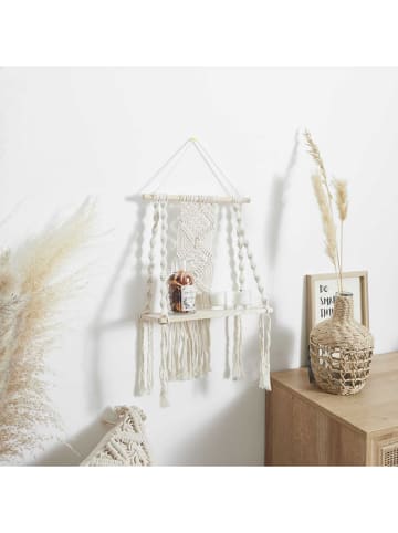 Ethnical Life Wandmeubel "Boho" crème - (B)30 x (H)50 x (D)15 cm