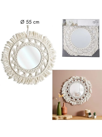 Ethnical Life Spiegel crème - Ø 55 cm