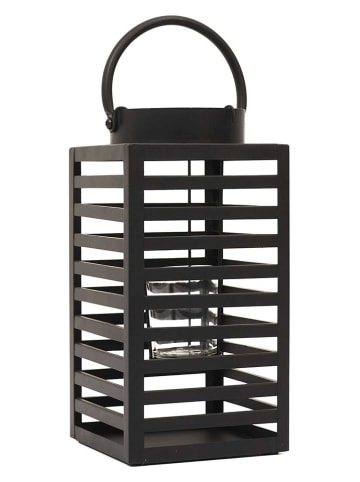 Ethnical Life Laterne in Schwarz - (B)12 x (H)24,5 x (T)12 cm