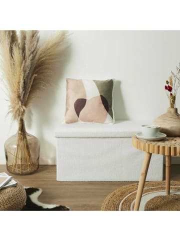 HYGGE Kissen in Hellbraun/ Khaki - (L)40 x (B)40 cm