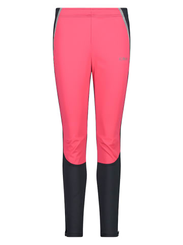 CMP Legginsy funkcyjne w kolorze czarno-różowym