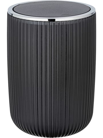 Wenko Schwingdeckeleimer "Agropoli" in Anthrazit - 5,5 l