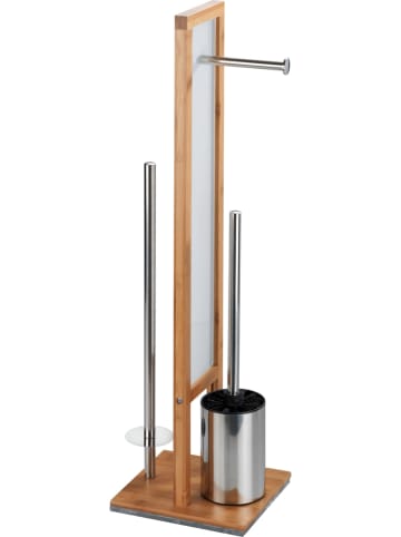 Wenko Zestaw WC "Rivalta" w kolorze jasnobrązowo-białym - wys. 70 cm