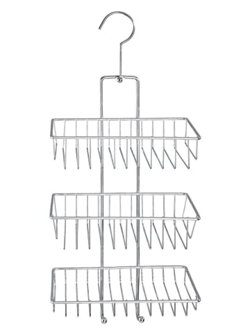 Wenko Roestvrijstalen doucherek "Nivala" zilverkleurig - (B)22 x (H)50 x (D)13 cm