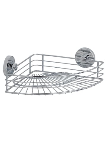 Wenko Doucherek "Vacuum-Loc Bari" zilverkleurig - (B)31,5 x (H)9 x (D)22 cm