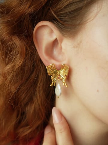 Pierres delicates Vergold. Ohrstecker mit Perlmutt