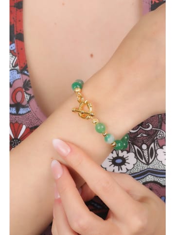 Pierres delicates Vergulde armband met edelstenen