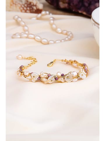 Pierres delicates Vergulde armband met edelstenen
