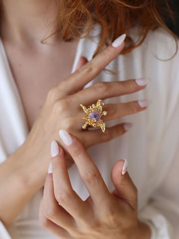 Pierres delicates Vergold. Ring mit Edelsteinen