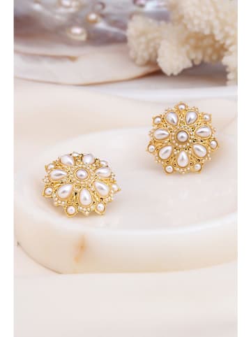 Pierres delicates Vergulde oorringen met edelstenen