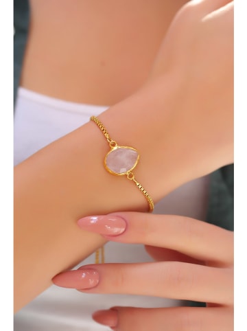 Pierres delicates Vergulde armband met edelsteen