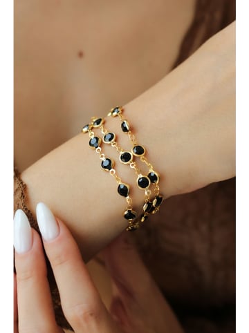 Pierres delicates Vergold. Armkette mit Edelsteinen
