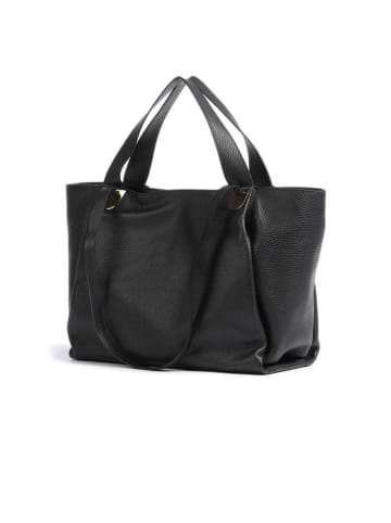 COCCINELLE Leder-Schultertasche in Schwarz - (B)35 x (H)29 x (T)19 cm