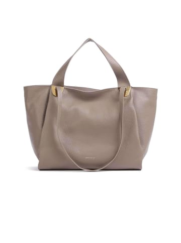 COCCINELLE Leren schoudertas taupe - (B)35 x (H)29 x (D)19 cm