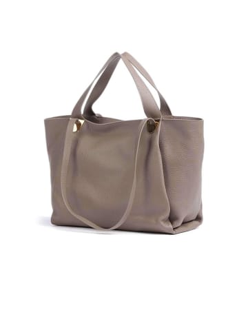 COCCINELLE Leren schoudertas taupe - (B)35 x (H)29 x (D)19 cm