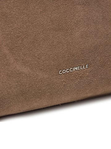 COCCINELLE Skórzana torebka w kolorze szarobrązowym - 35 x 29 x 19 cm