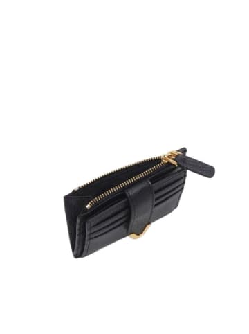 COCCINELLE Leder-Kartenetui in Schwarz - (B)11 x (H)8 cm