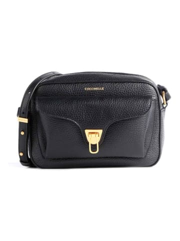 COCCINELLE Leder-Umhängetasche in Schwarz - (B)21 x (H)15 x (T)7 cm