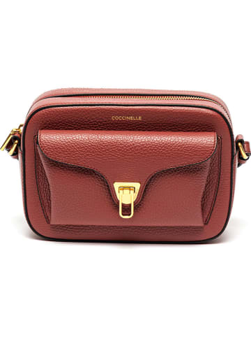COCCINELLE Leder-Umhängetasche in Rot - (B)21 x (H)15 x (T)7 cm