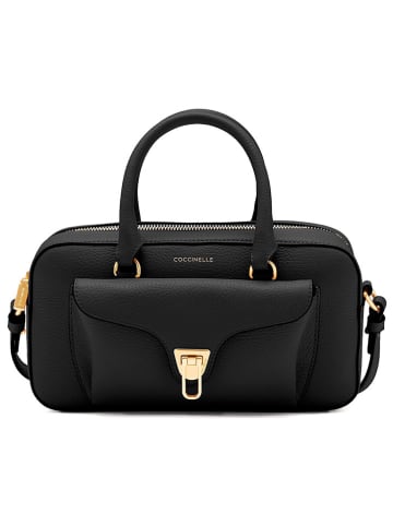 COCCINELLE Leder-Henkeltasche in Schwarz - (B)27 x (H)15 x (T)9 cm