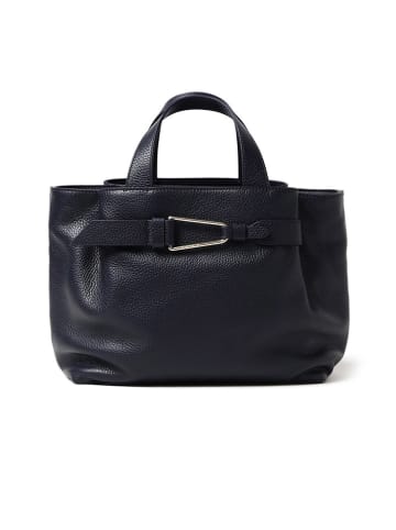 COCCINELLE Leder-Henkeltasche in Dunkelblau - (B)26 x (H)23 x (T)13 cm