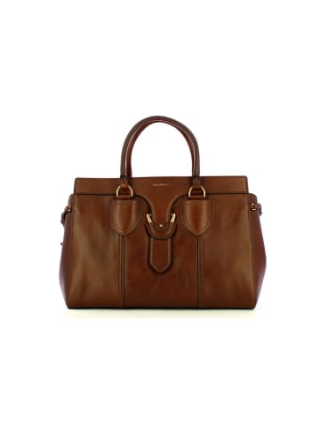 COCCINELLE Leren handtas lichtbruin - (B)36 x (H)26 x (D)15 cm