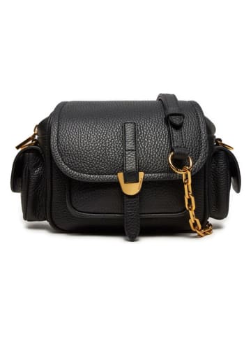 COCCINELLE Leder-Umhängetasche in Schwarz - (B)18 x (H)16 x (T)11 cm