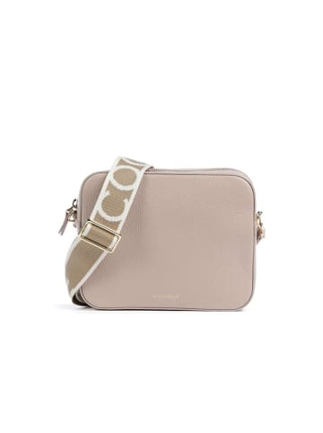 COCCINELLE Leder-Umhängetasche in Beige - (B)19 x (H)13 x (T)5 cm