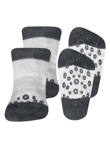 ewers Krabbelsocken in Grau/ Anthrazit