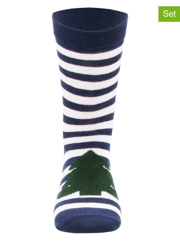 ewers 2-delige set: kniekousen donkerblauw