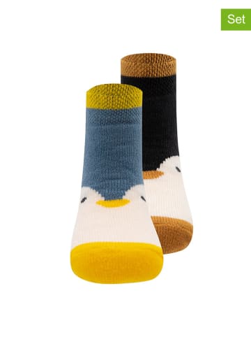 ewers 2-delige set: sokken "Pinguin" zwart/blauw