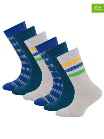 ewers 6er-Set: Socken in Blau/ Grau
