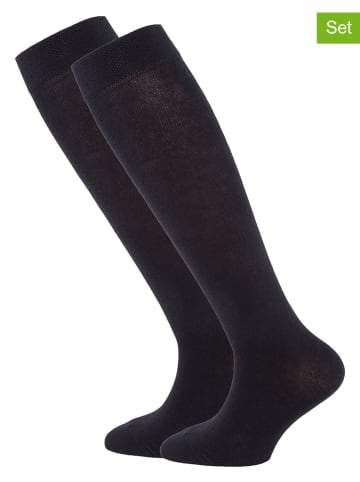 ewers 2er-Set: Kniestrümpfe in Schwarz