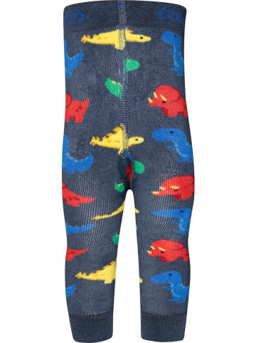 ewers Legginsy termiczne w kolorze granatowym ze wzorem