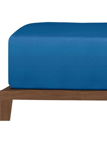 UNCOVER BY SCHIESSER Jersey hoeslaken "New Jersey" blauw