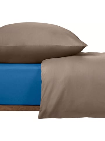 UNCOVER BY SCHIESSER Jersey-Spannbettlaken "New Jersey" in Blau