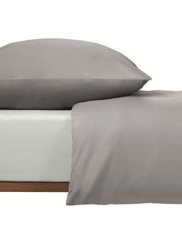 UNCOVER BY SCHIESSER Jersey hoeslaken "New Jersey" zilverkleurig