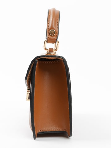 Lia Biassoni Leren handtas lichtbruin - (B)20 x (H)14 x (D)7 cm